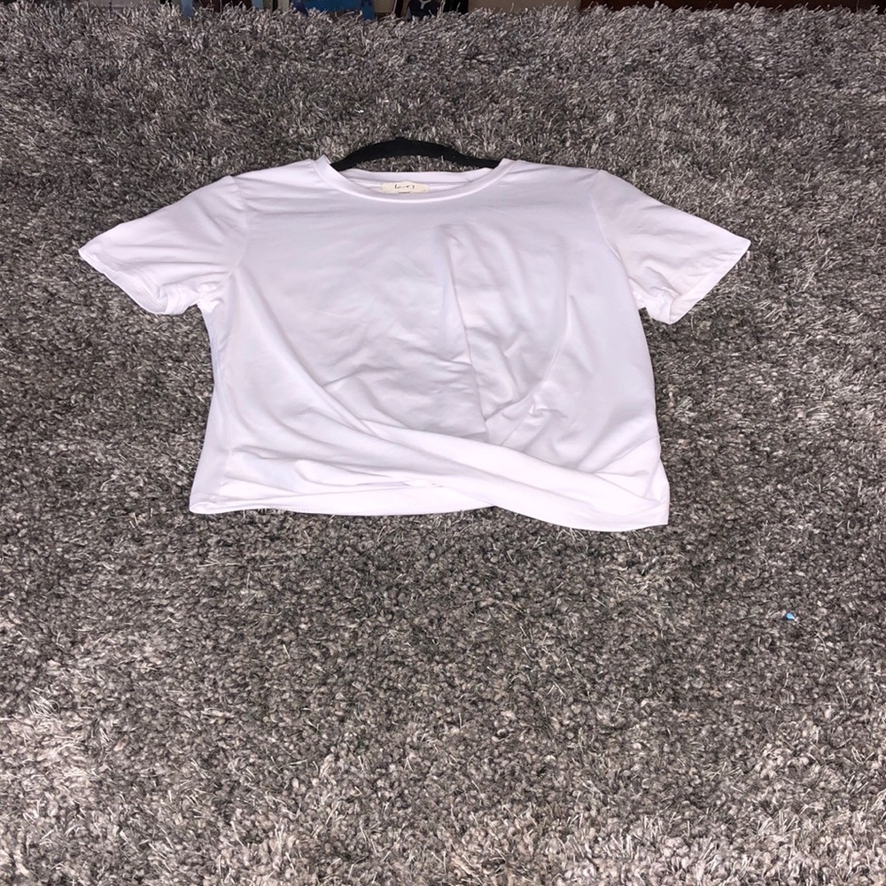 White crop top